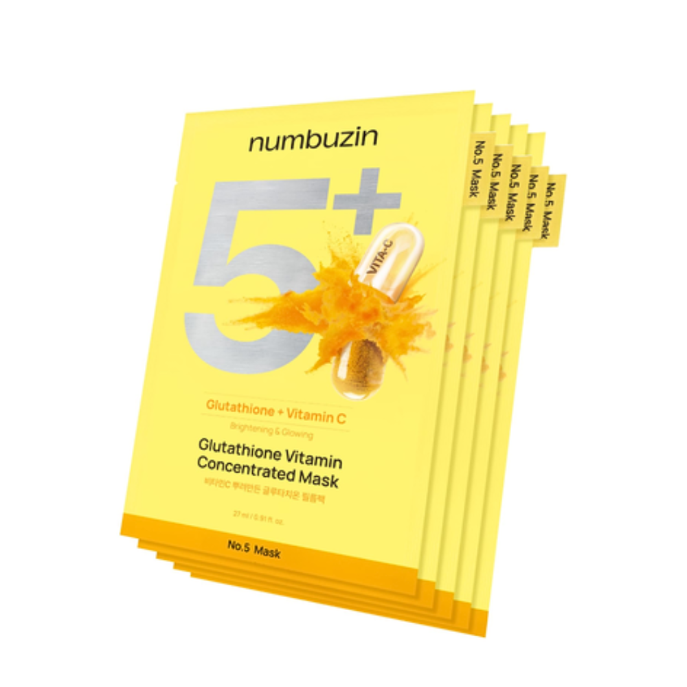 NUMBUZIN No.5 Glutathione Vitamin Concentrated Mask 5pcs | COSME HUT
