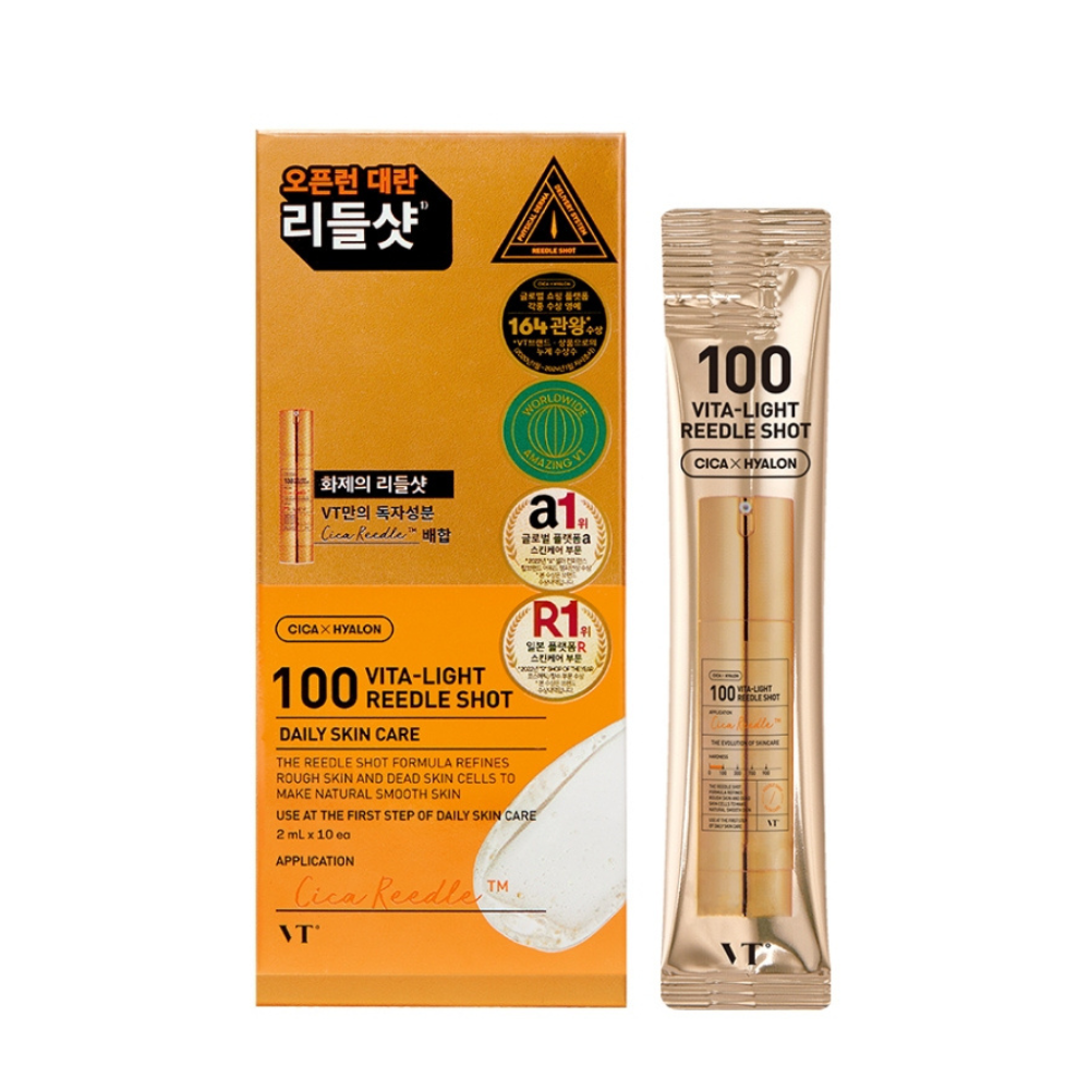 Vt Reedle Shot Line VT Cosmetics Vita-Light Reedle Shot 100 Stick Pouch | COSME HUT