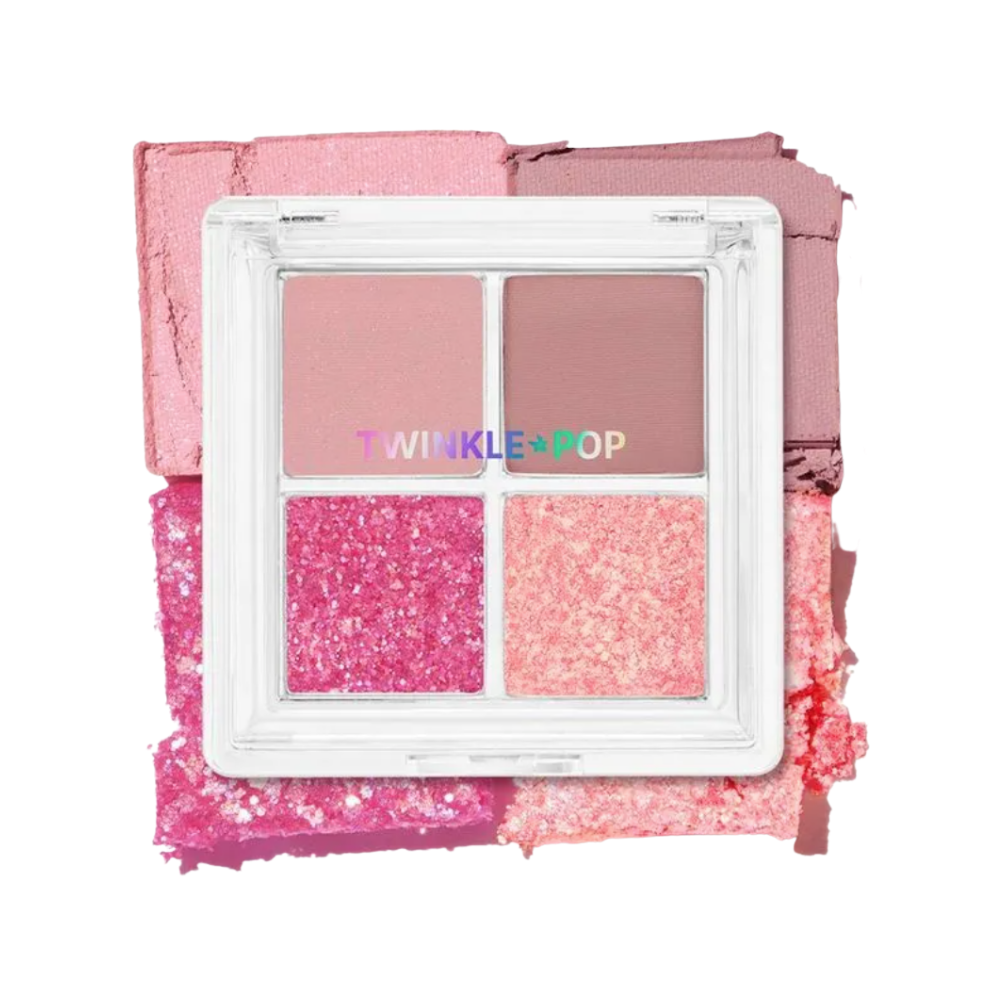 CLIO Twinkle Pop Pearl Flex Glitter Eye Palette #04 Hey, Pink