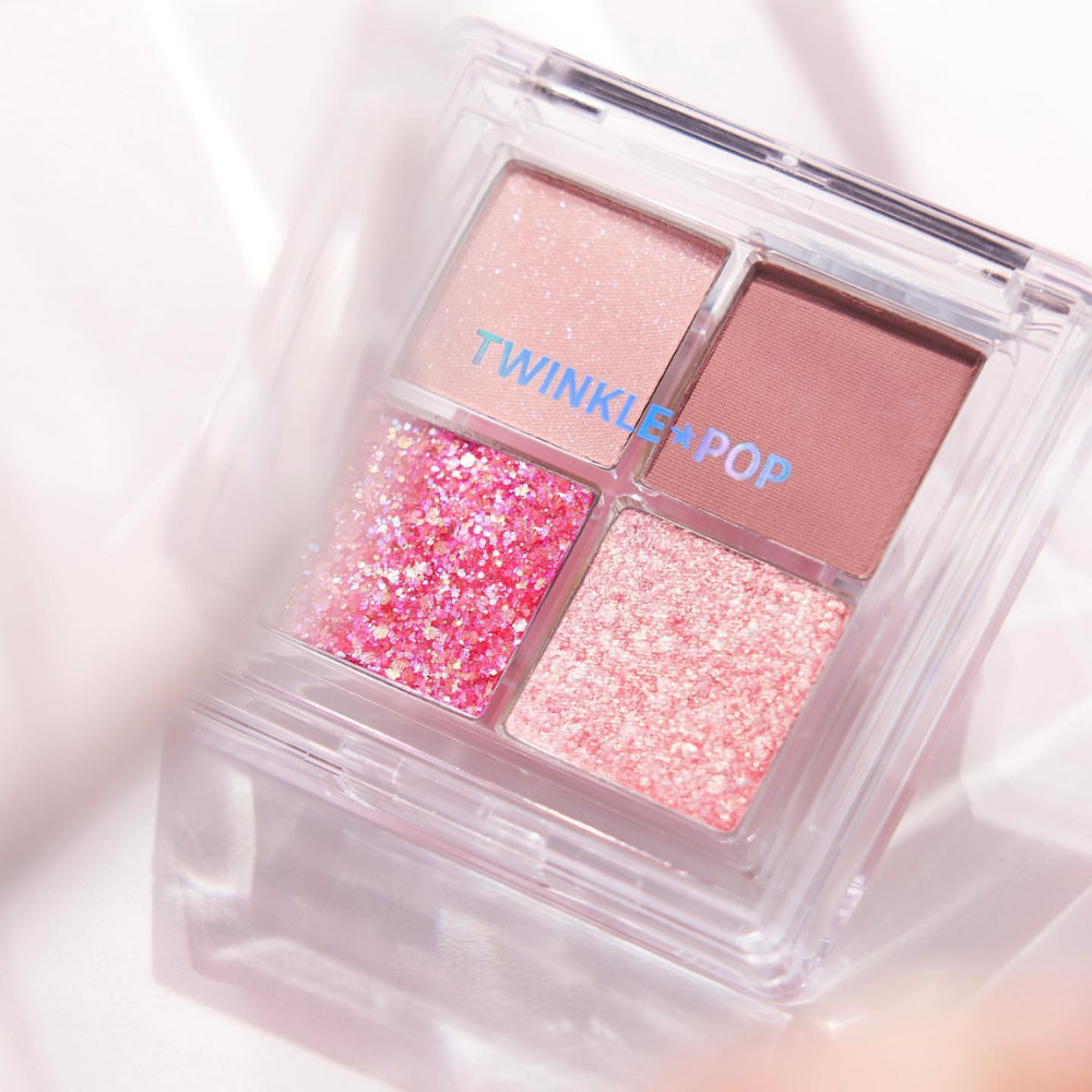 CLIO Twinkle Pop Pearl Flex Glitter Eye Palette #04 Hey, Pink