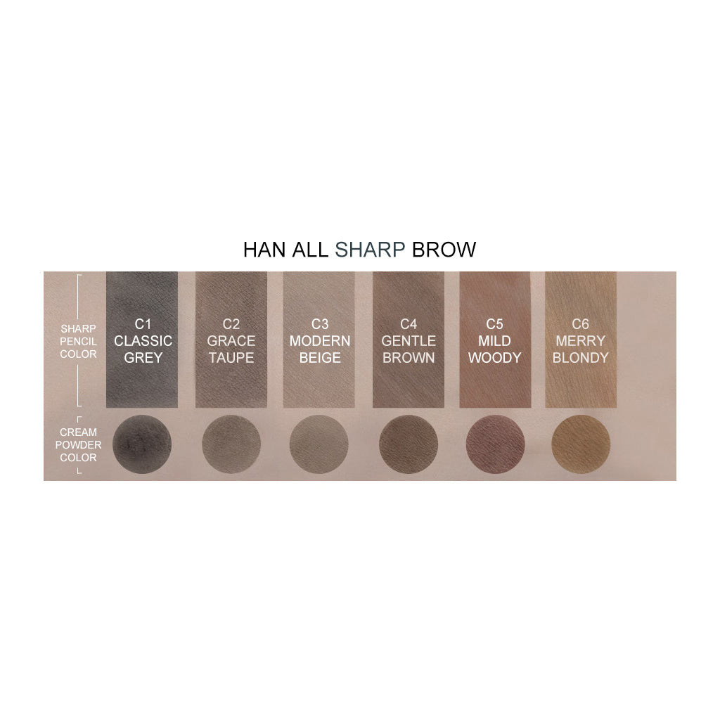 ROM&ND Han All Sharp Brow (6 colours)
