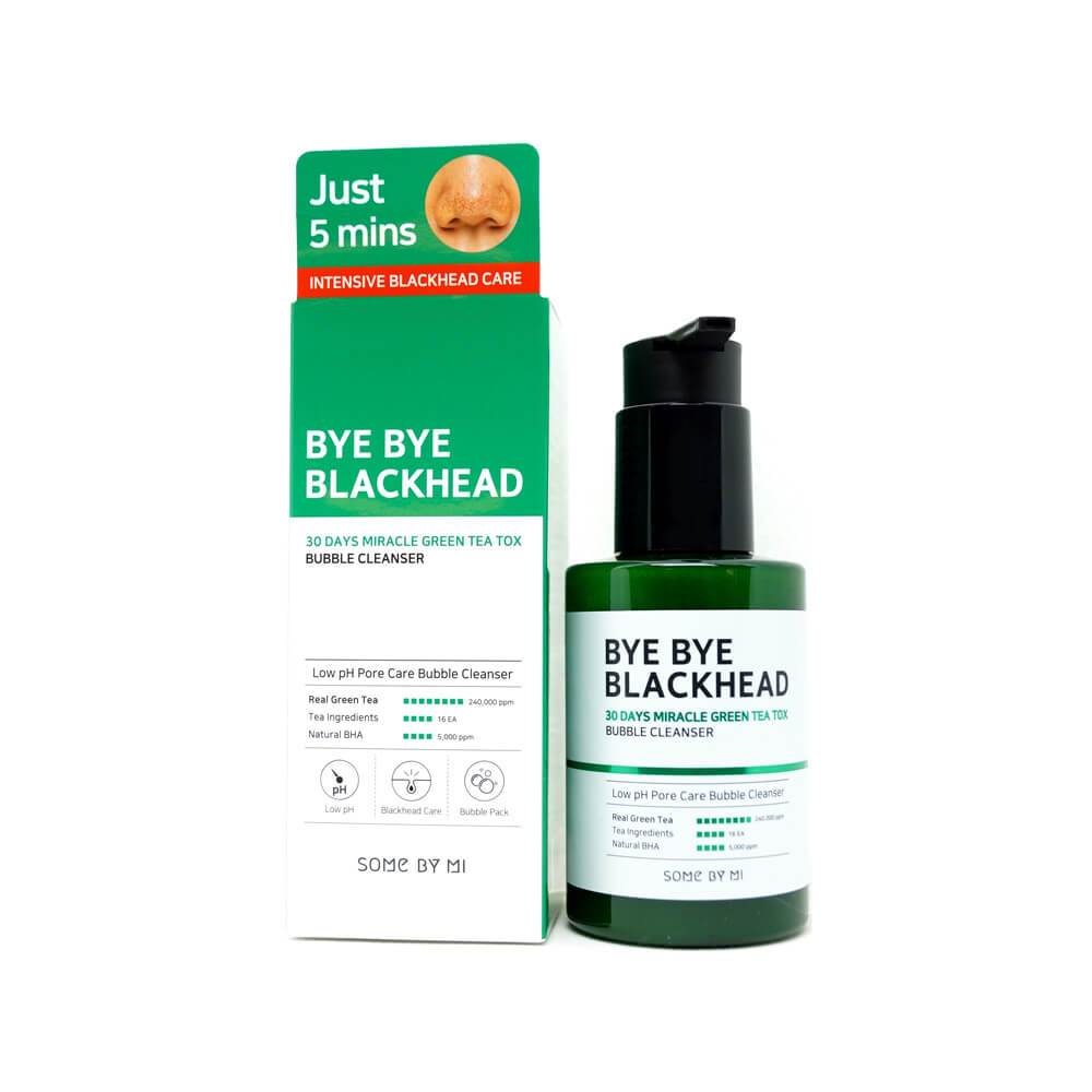 SOME BY MI Bye Bye Blackhead 30 Days Miracle Green Tea Tox Bubble Cleanser Cosme Hut korean beauty Australia