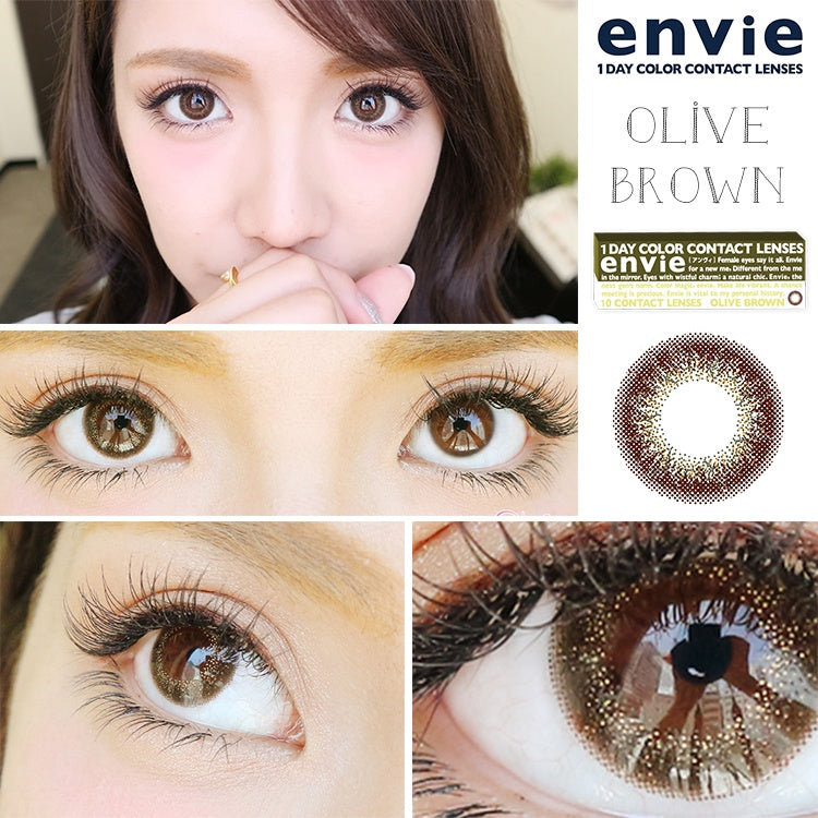 ENVIE 1day OLIVE BROWN (10 lenses) Cosme Hut korean beauty Australia