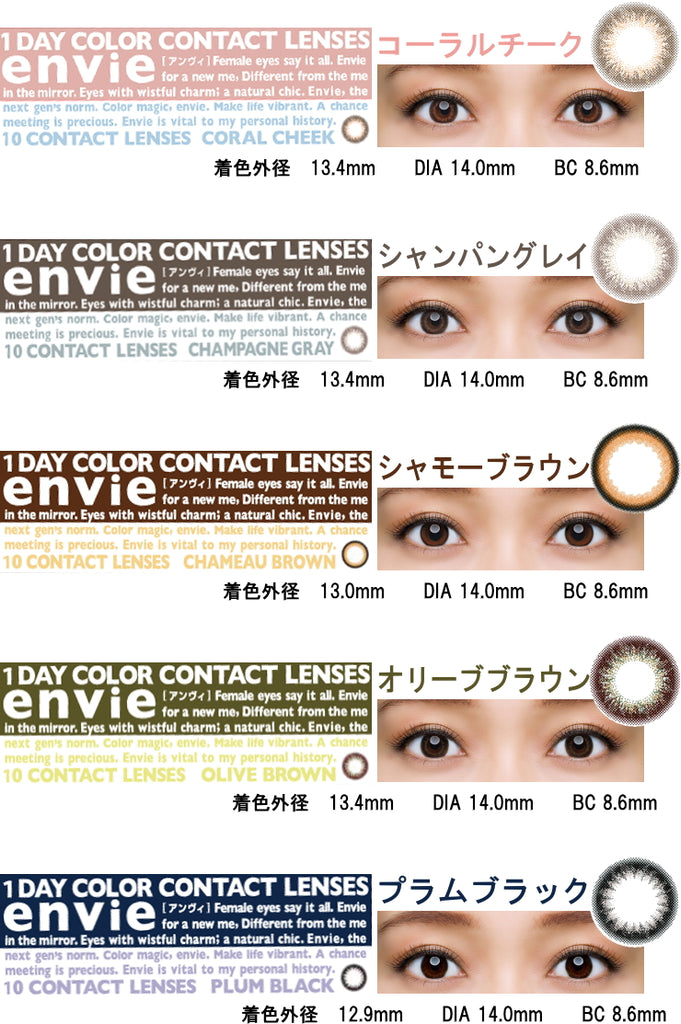 ENVIE 1day CHAMPAGNE GRAY (10 lenses) Cosme Hut korean beauty Australia
