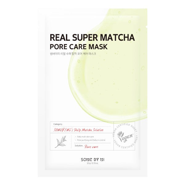 SOME BY MI Real Super Matcha Pore Care Mask (1pc/Per Sheet)
